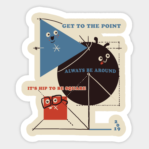 Geometrical Advice Sticker by Pixelmania